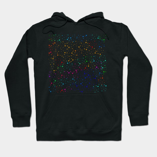 Neon stars Hoodie by Gavlart